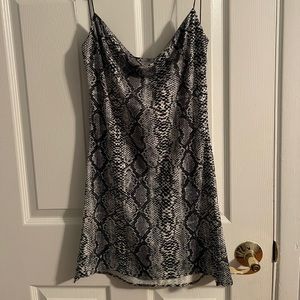 Soft snake skin dress